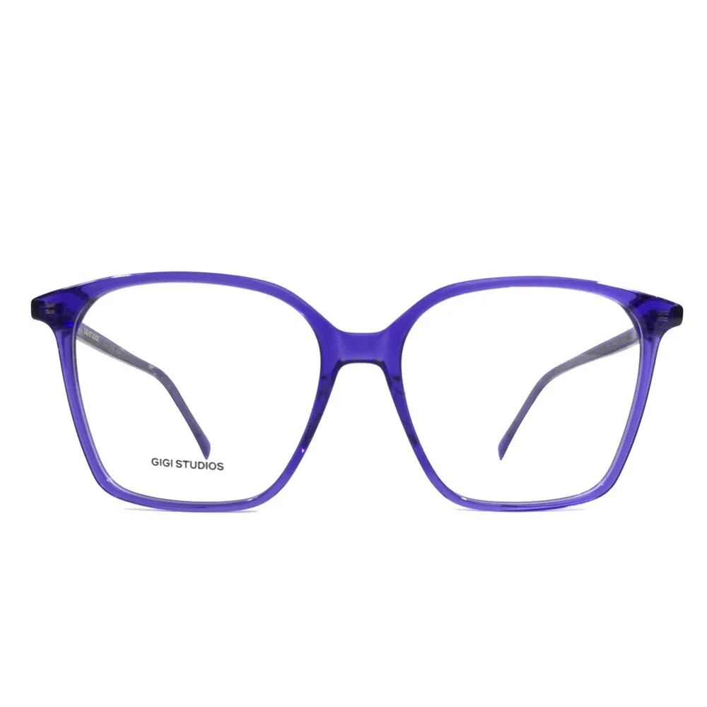 Gigi Studios Eyeglasses Frames TINA 8108/9 Clear Transparent Purple 52-15-140